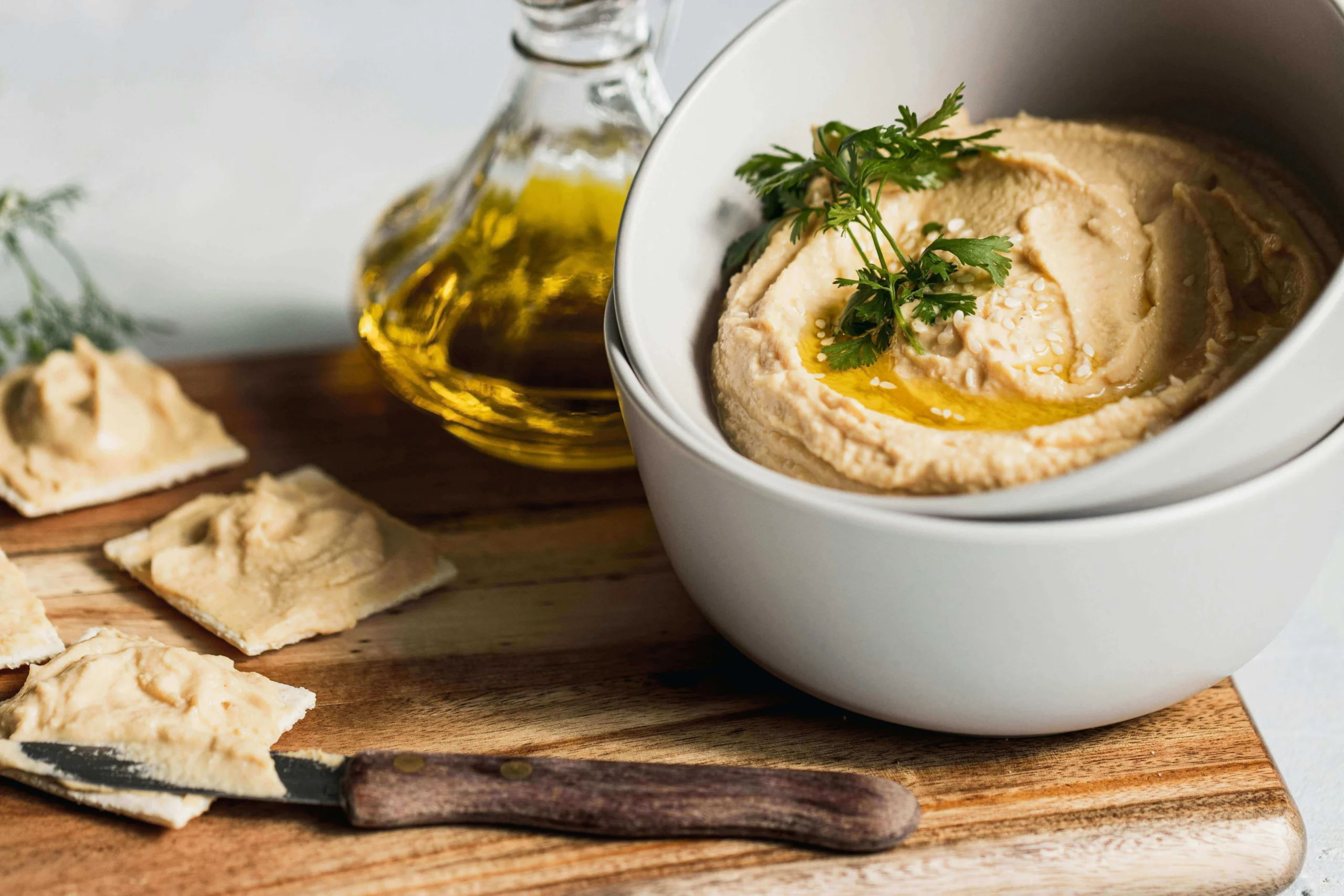 garlic hummus recipe without tahini