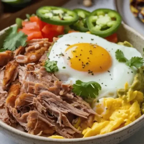 Carnitas Breakfast recipe with Eggs