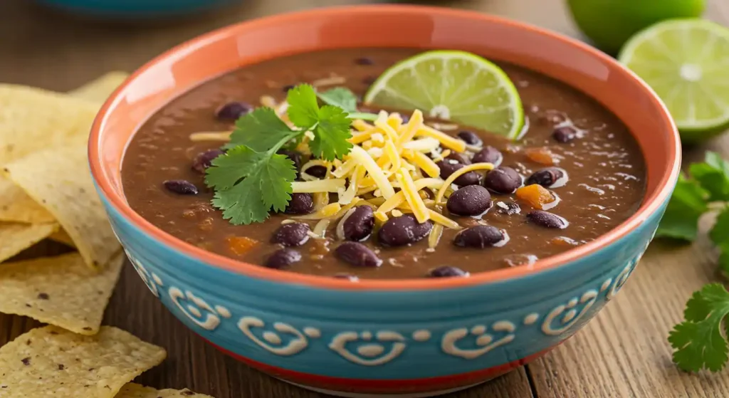 purple black bean soup recipe