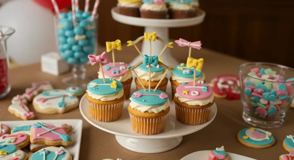 bow and arrow cupcakes