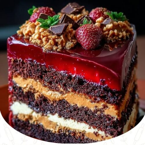 Chocolate & Peanut Butter Bar Cake