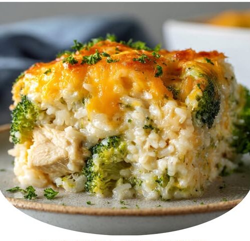 Broccoli, Rice, Cheese & Chicken Casserole