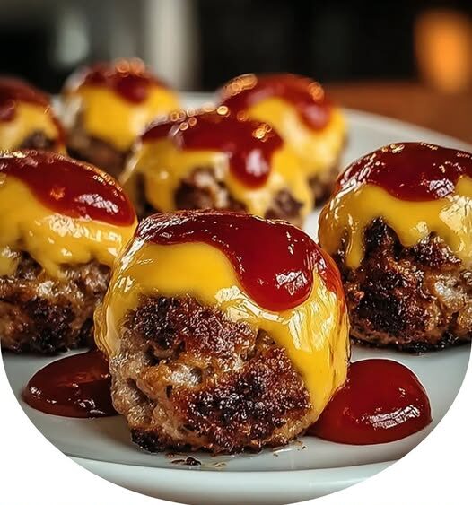 Juicy Mini Cheeseburger Meatballs Recipe