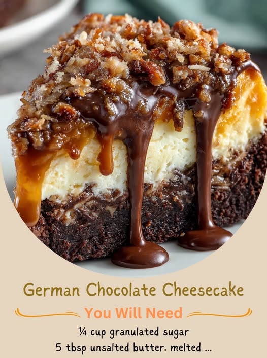 German Chocolate Cheesecake