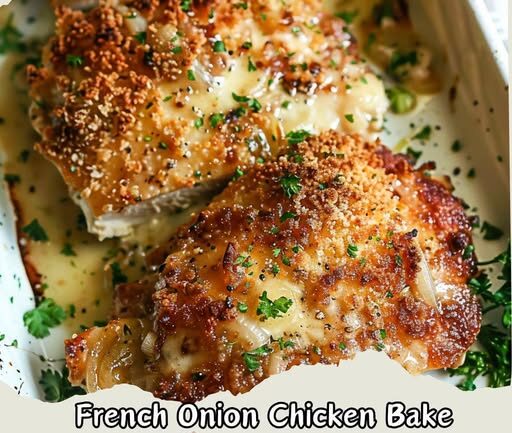 French Onion Chicken Bake