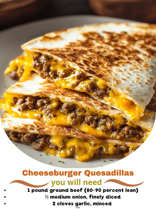 Cheeseburger Quesadillas
