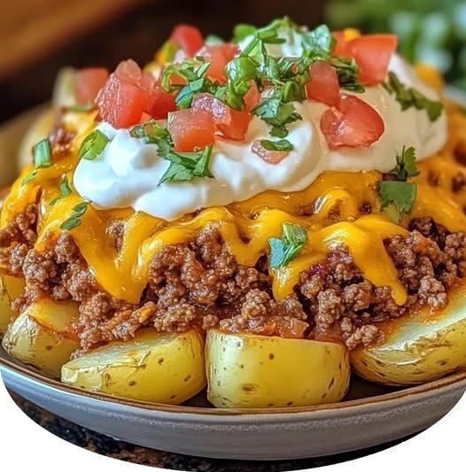 Cheesy Taco Potatoes
