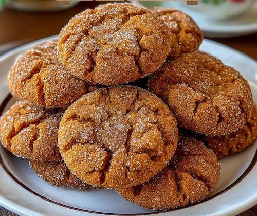Gingerbread Crinkle Cookies