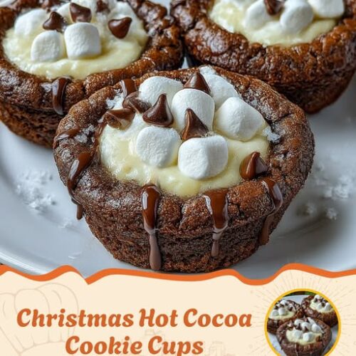 Christmas Hot Cocoa Cookie Cups