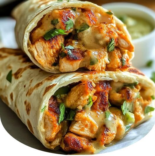 Chipotle Ranch Grilled Chicken Burritos!