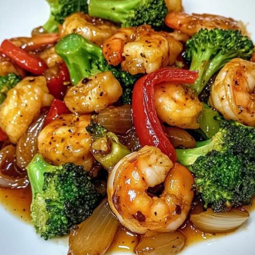 Spicy Honey-Garlic Shrimp & Broccoli Stir-Fry