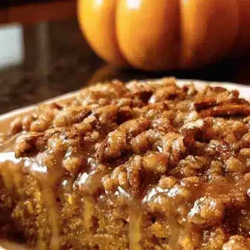 Pumpkin Oatmeal Dump Cake