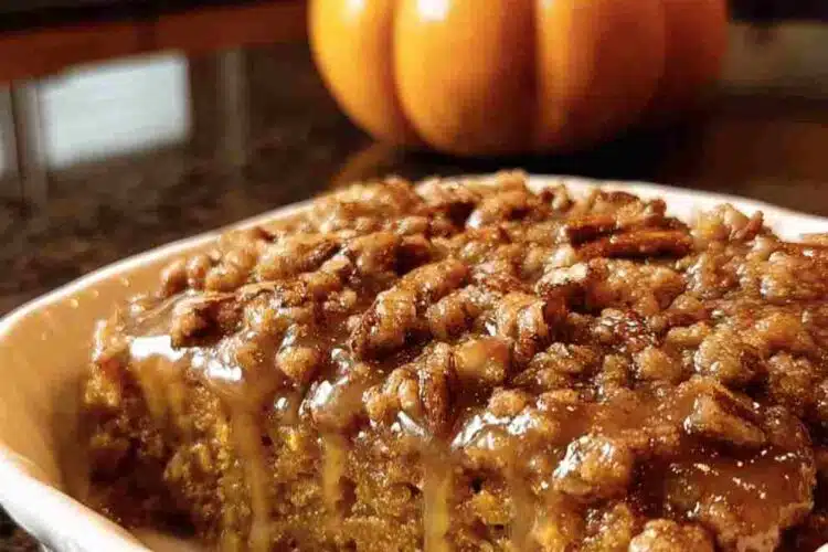 Pumpkin Oatmeal Dump Cake