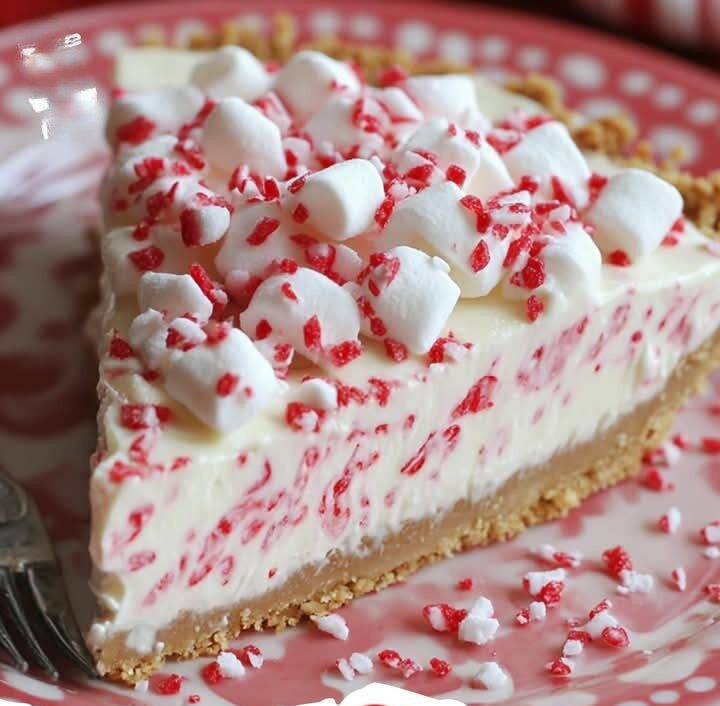 No-Bake Candy Cane Pie