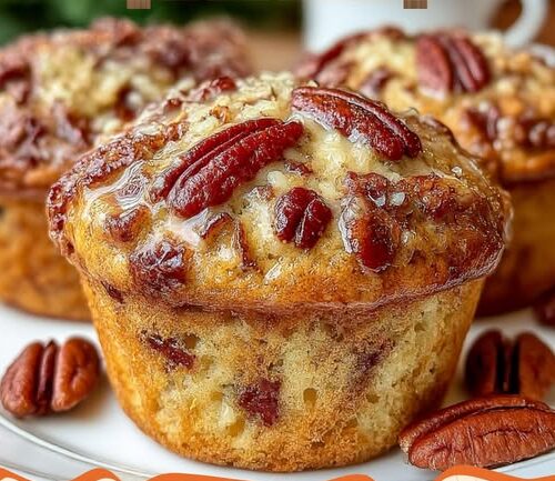 Orange Pecan Christmas Breakfast Muffins