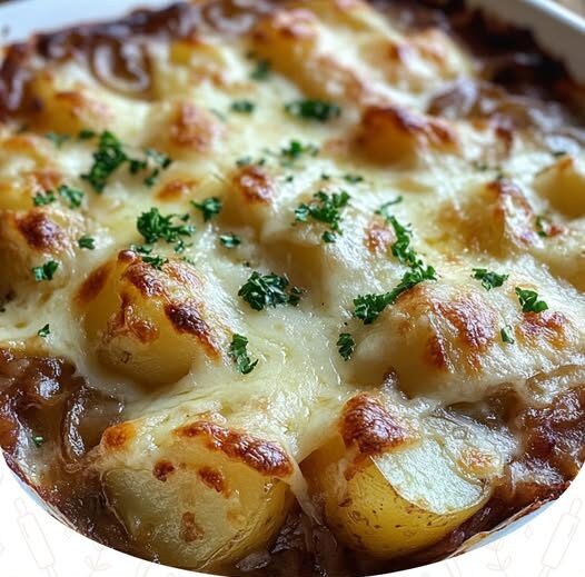 French Onion Potato Bake