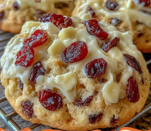 Cranberry Cream Soft Frosted Cookies