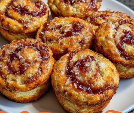 Raspberry Orange Swirl Muffins