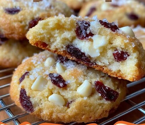 White Chocolate Cranberry Meltaway Cookies