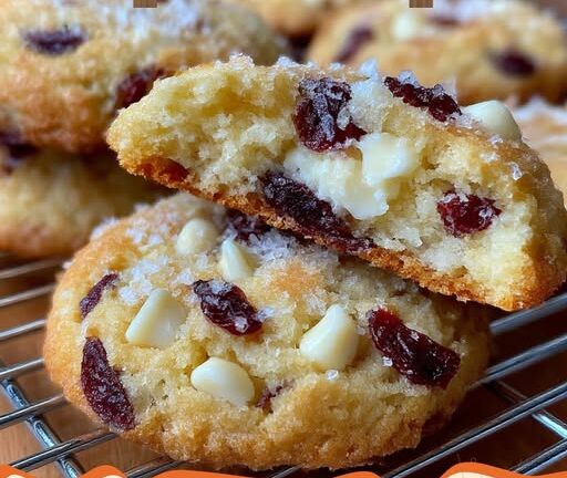 White Chocolate Cranberry Meltaway Cookies