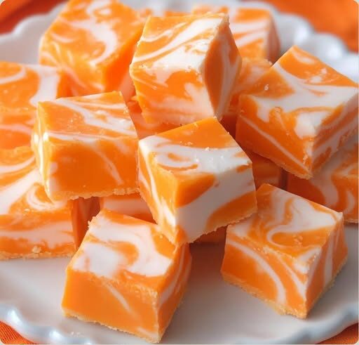 4-ingredient orange creamsicle fudge