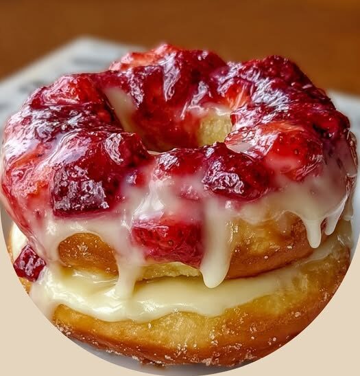 Strawberry Cheesecake Donuts