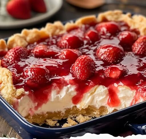 Strawberry Cheesecake Dump Cake