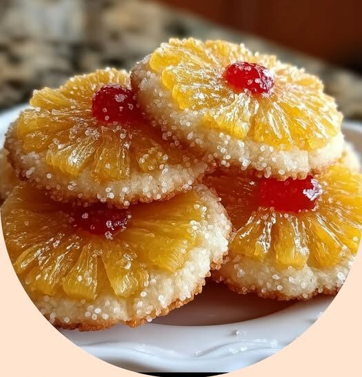 Pineapple Upside Sugar Cookies