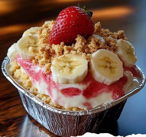 Strawberry Crunch Banana Pudding