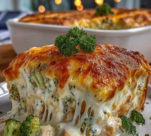 Creamy Broccoli Cottage Cheese Bake