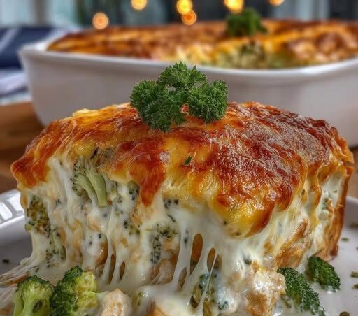 Creamy Broccoli Cottage Cheese Bake