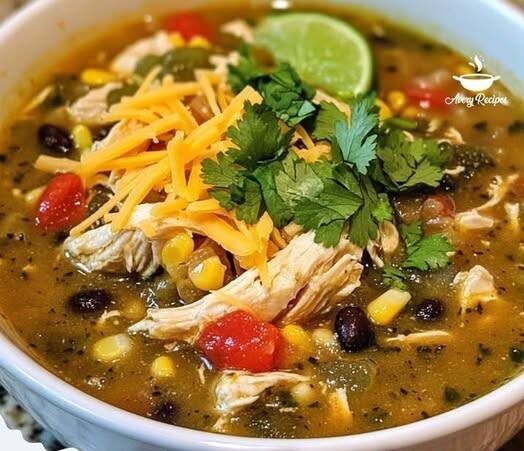 Crock Pot Green Enchilada Chicken Soup