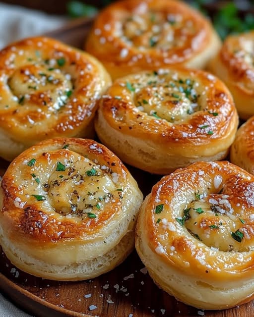 Sandwich Crust Garlic Rolls