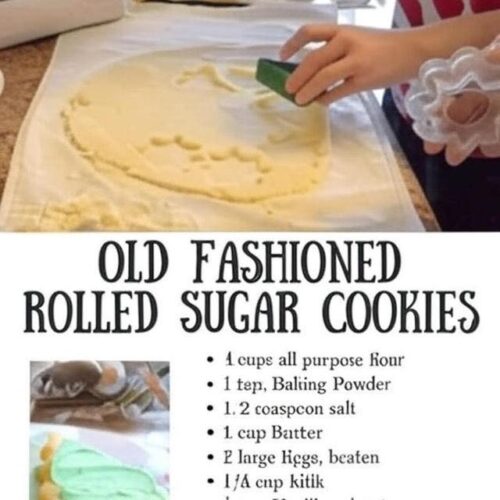 Rolled Sugar Cookies Recipe
