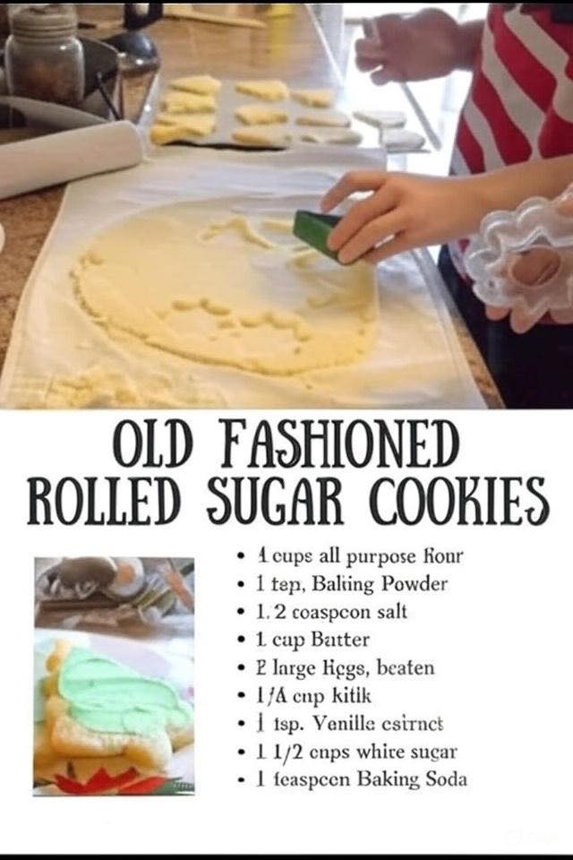 Rolled Sugar Cookies Recipe