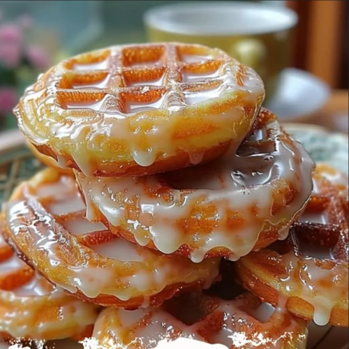 Apple Fritter Waffle Donuts