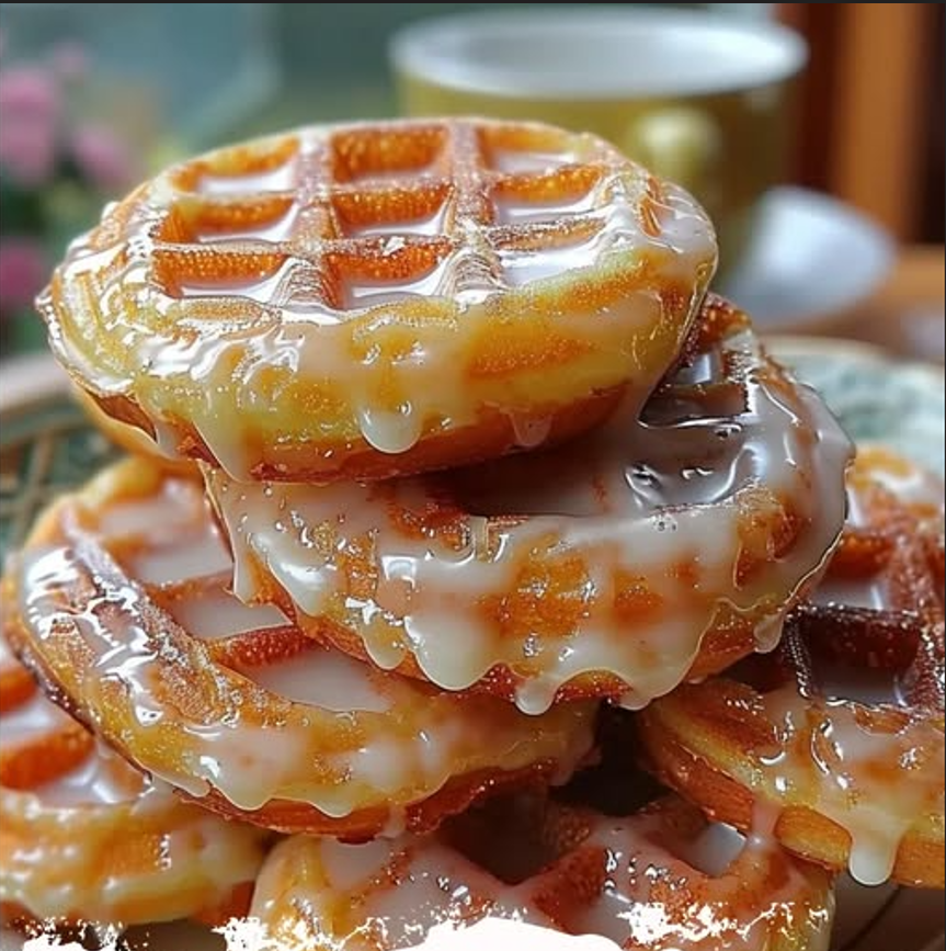 Apple Fritter Waffle Donuts