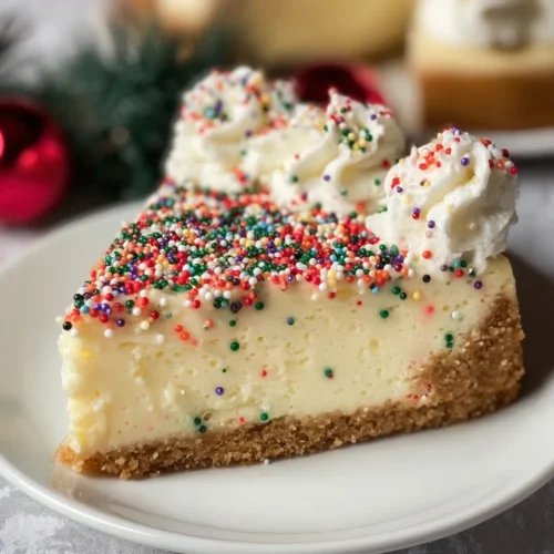 Christmas Sugar Cookie Cheesecake
