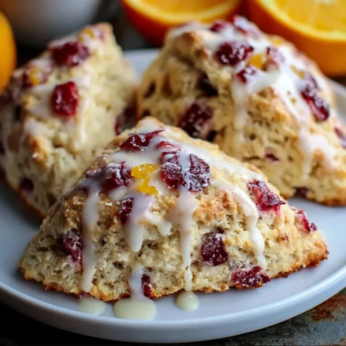 Cranberry Orange Sour Cream Scones