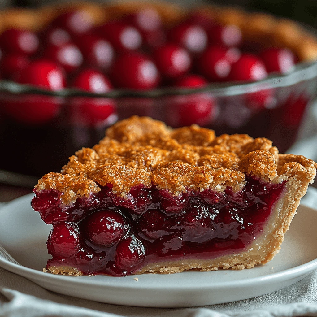 Cherry Crumb Pie Recipe