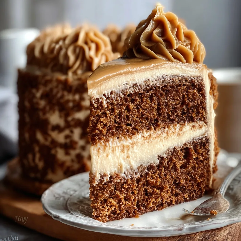 Gingerbread Cake with Cinnamon Molasses Frosting