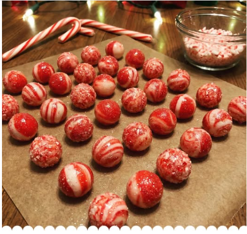 Candy Cane Fireball Pearls