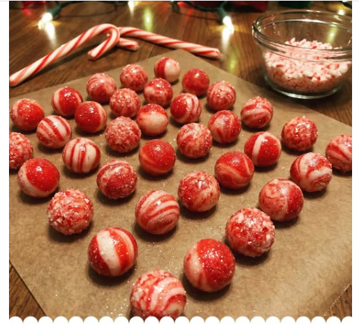 Candy Cane Fireball Pearls