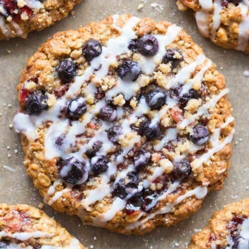 blueberry oatmeal cookies