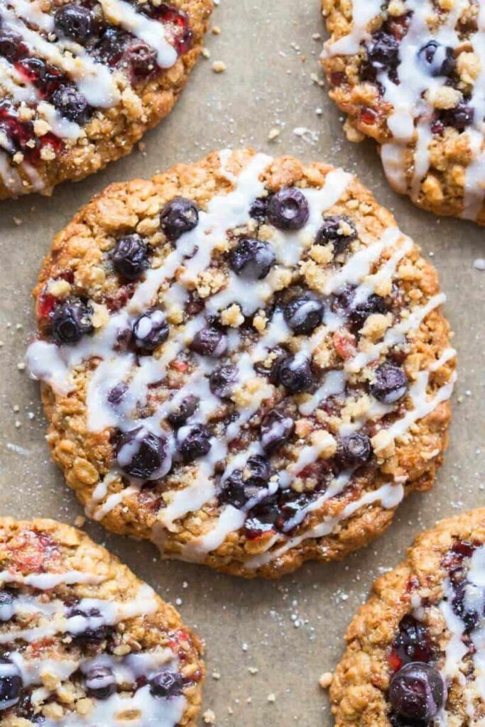 blueberry oatmeal cookies