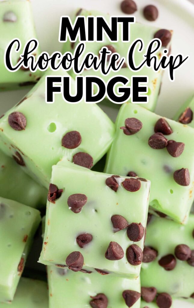 Mint Chocolate Chip Fudge