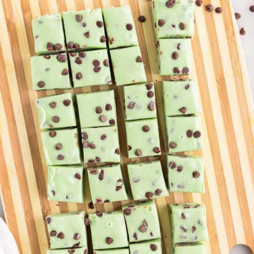 Mint Chocolate Chip Fudge
