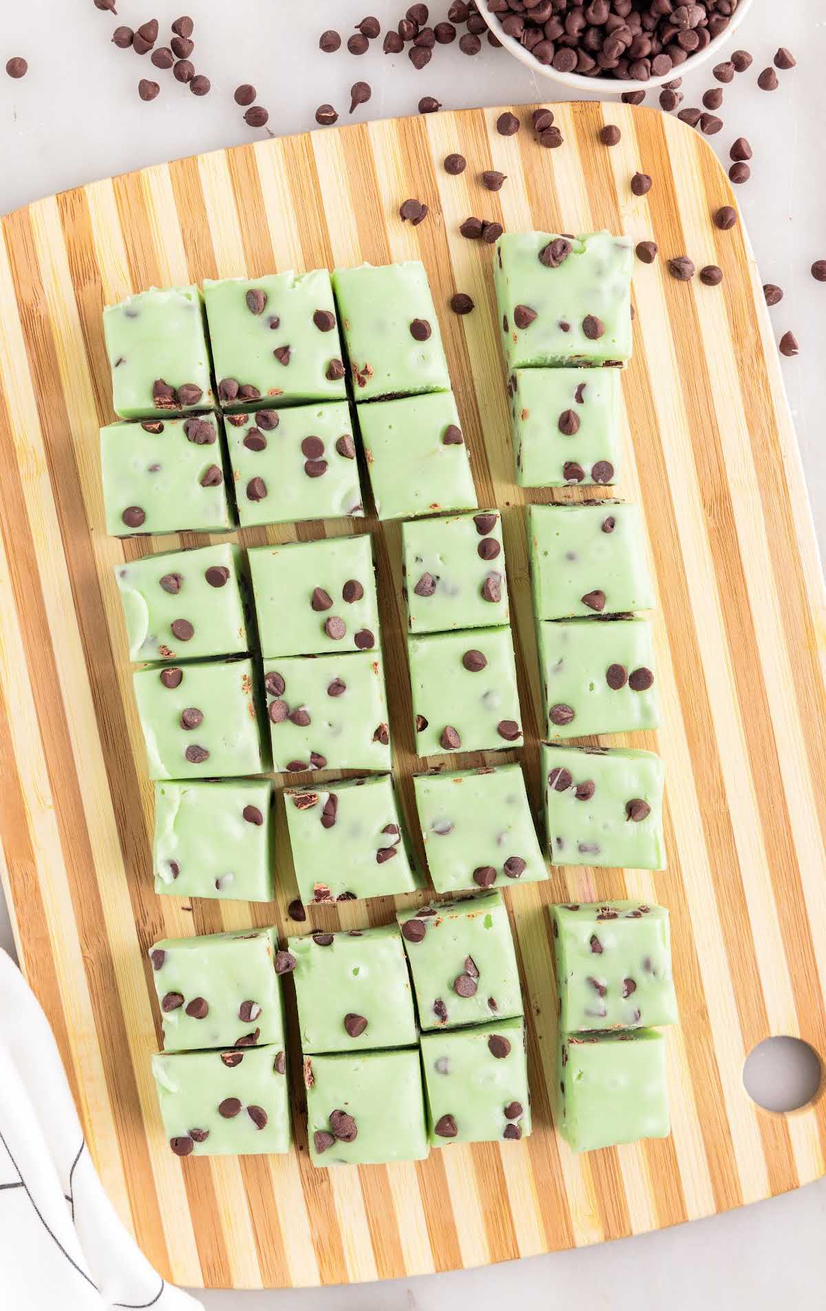 Mint Chocolate Chip Fudge