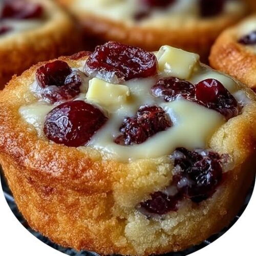 Cranberry Orange Soft Crème Cookie Cups